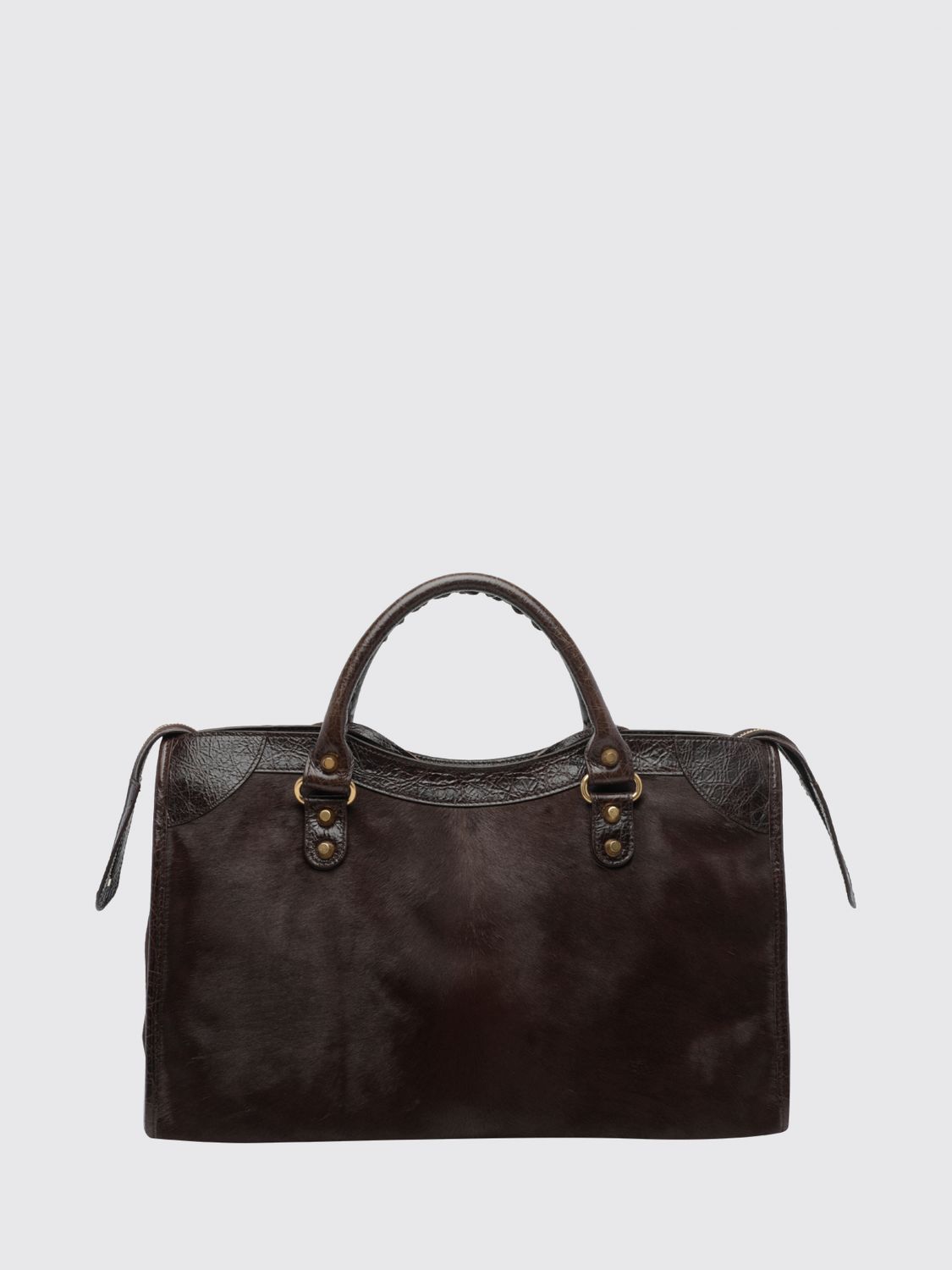 le city medium handbag in lambskin leather with studs