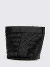 flap intrecciato calfskin mini bag with zip closure