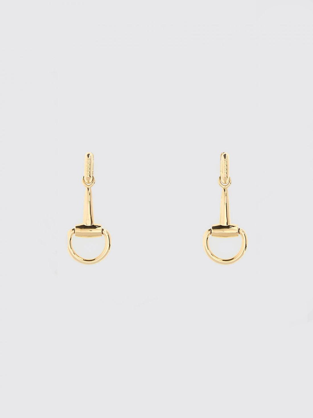 GUCCI OS horsebit gold-finish metal dangle earrings