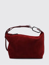 suede mini handbag with zip