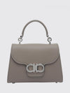 double gancini mini bag in grained calfskin with removable strap