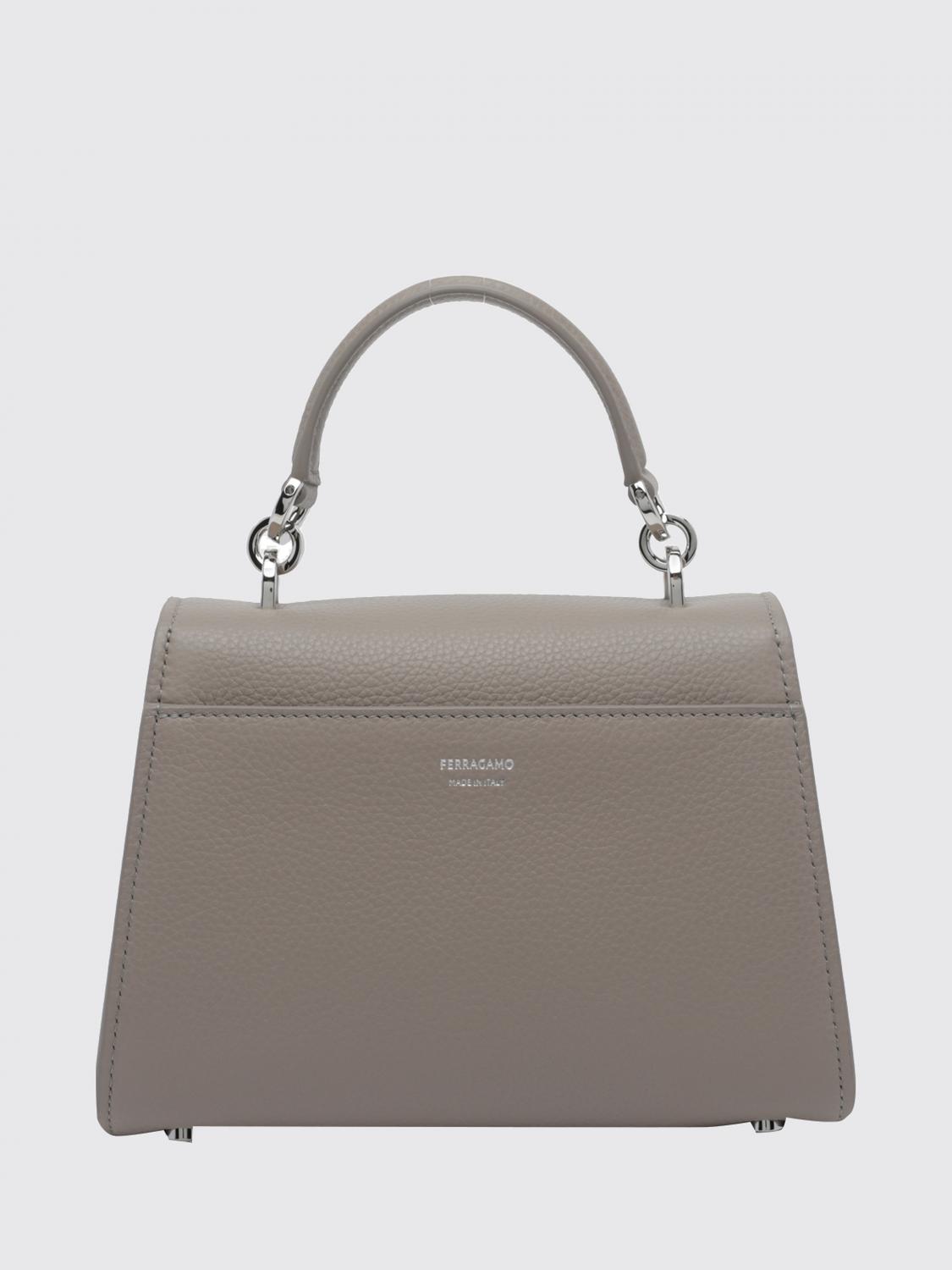 double gancini mini bag in grained calfskin with removable strap