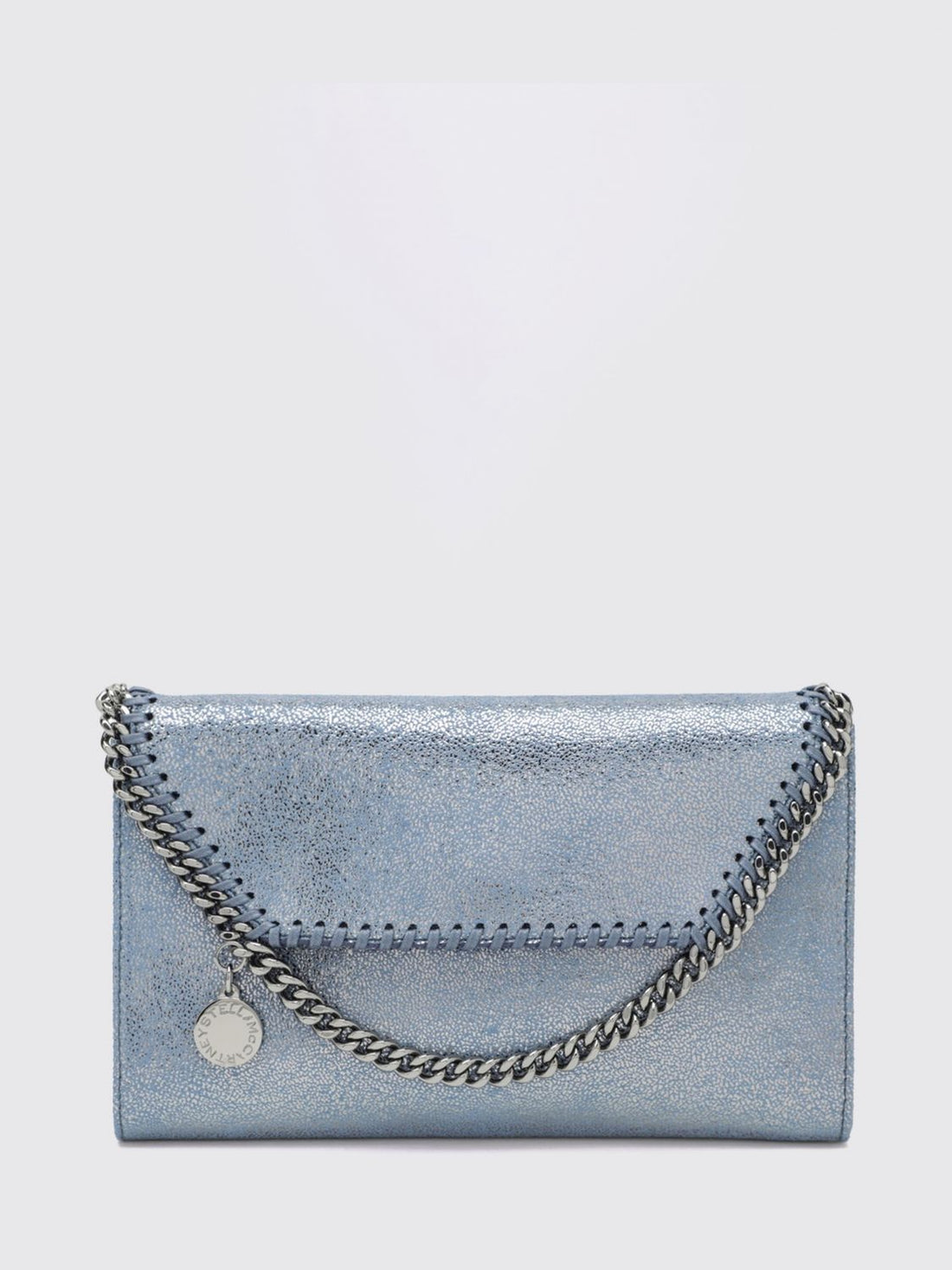 STELLA MCCARTNEY OS falabella wallet on chain in eco alter mat with metal chain