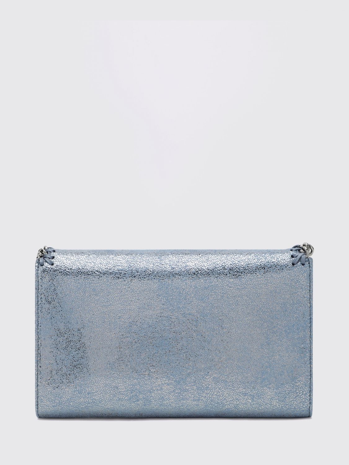 falabella wallet on chain in eco alter mat with metal chain