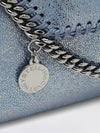 falabella wallet on chain in eco alter mat with metal chain