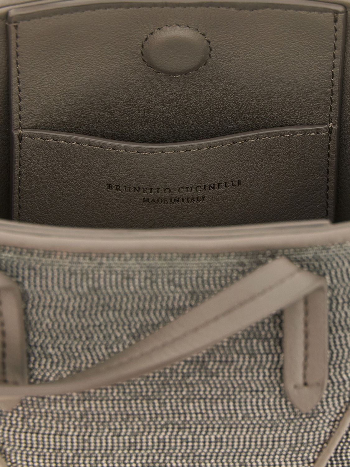 bc duo suede calfskin mini handbag with monili