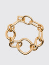 gourmette chain bracelet in gold-tone brass with lobster clasp