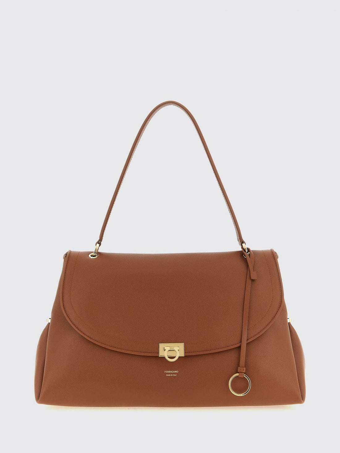 FERRAGAMO OS large sofia 2026 calfskin leather shoulder bag