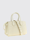 medium studio calfskin leather handbag with gancini logo