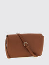 mini calfskin leather crossbody bag with gancini logo