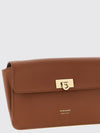 mini calfskin leather crossbody bag with gancini logo