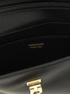 mini calfskin leather crossbody bag with gancini logo
