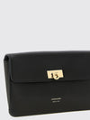 mini calfskin leather crossbody bag with gancini logo