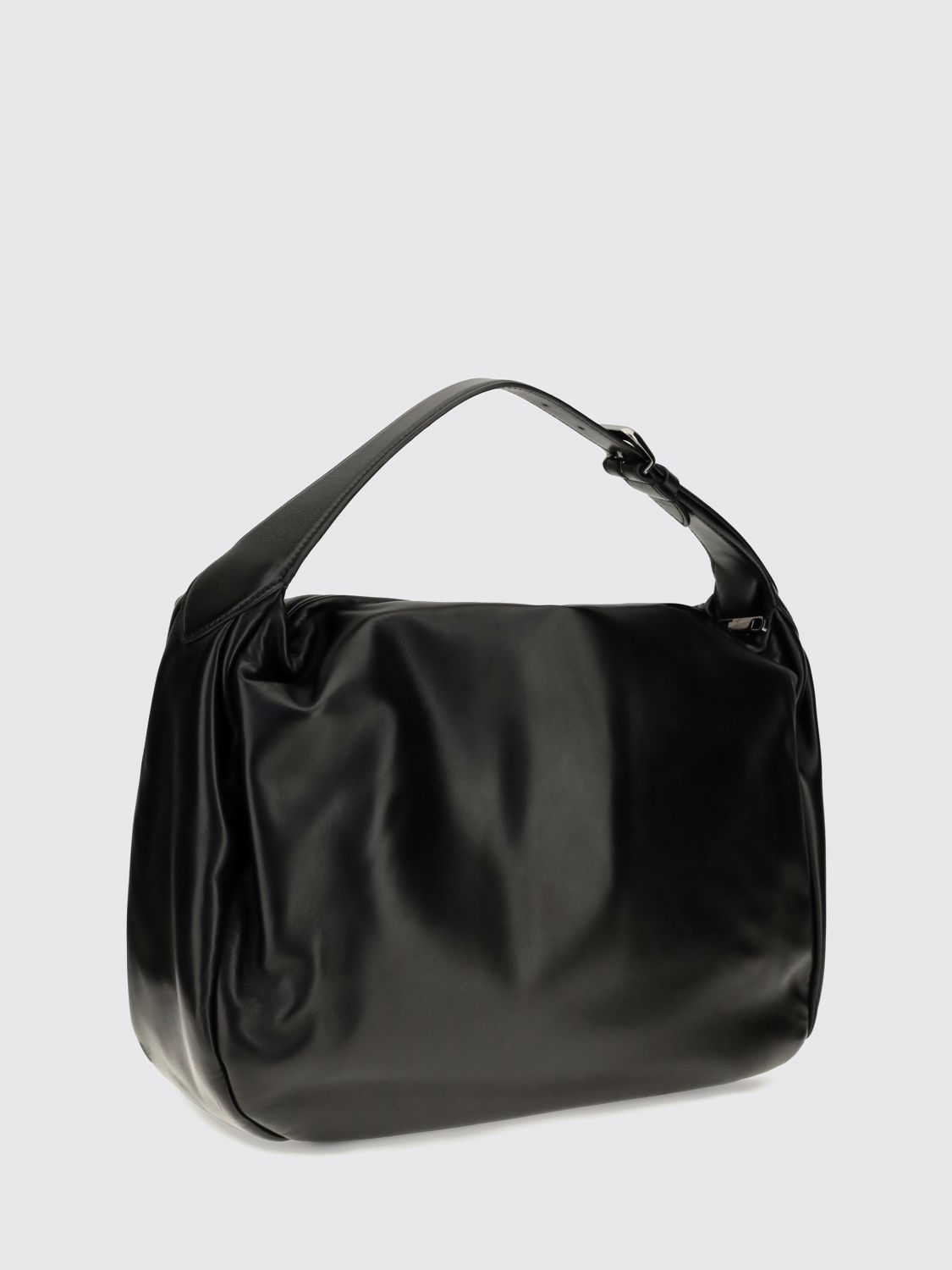 calfskin leather handbag with adjustable handle
