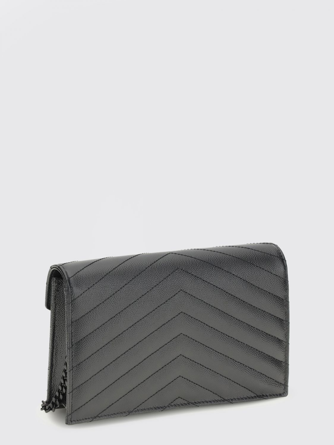 cassandre mini quilted grain de poudre leather wallet on chain