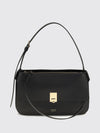 mini calfskin leather shoulder bag with gancini clasp