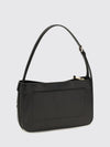 mini calfskin leather shoulder bag with gancini clasp