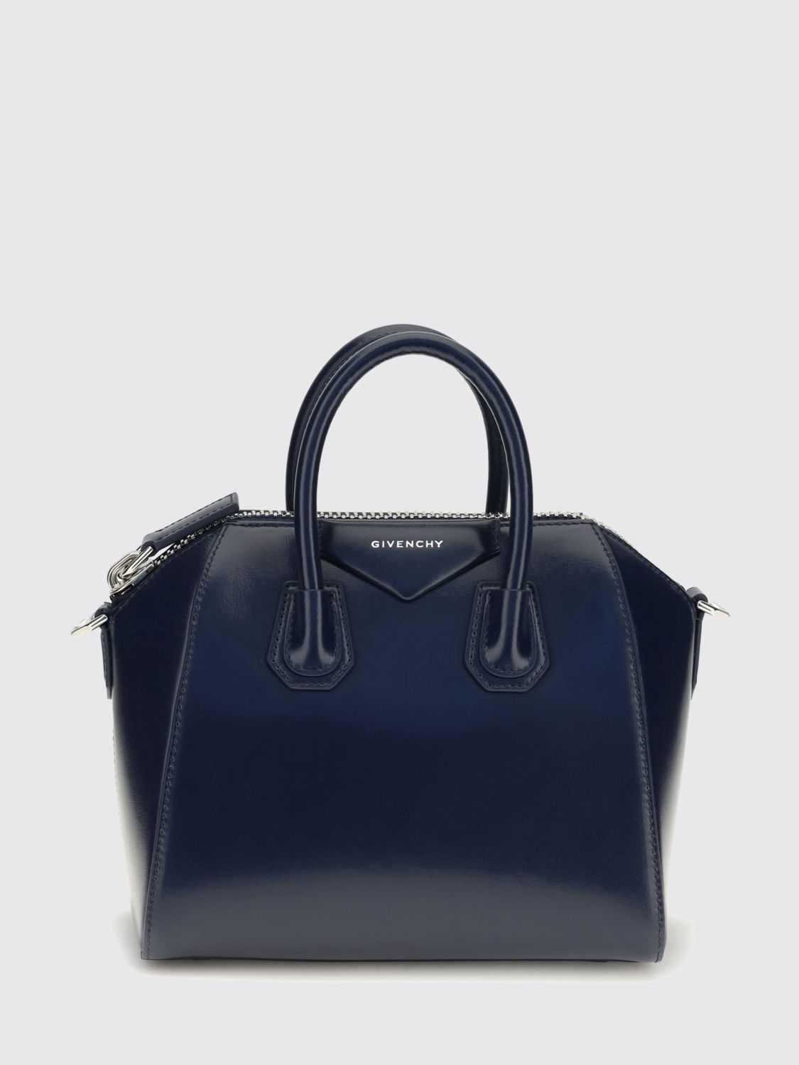 antigona mini bag in smooth calf leather with shoulder strap