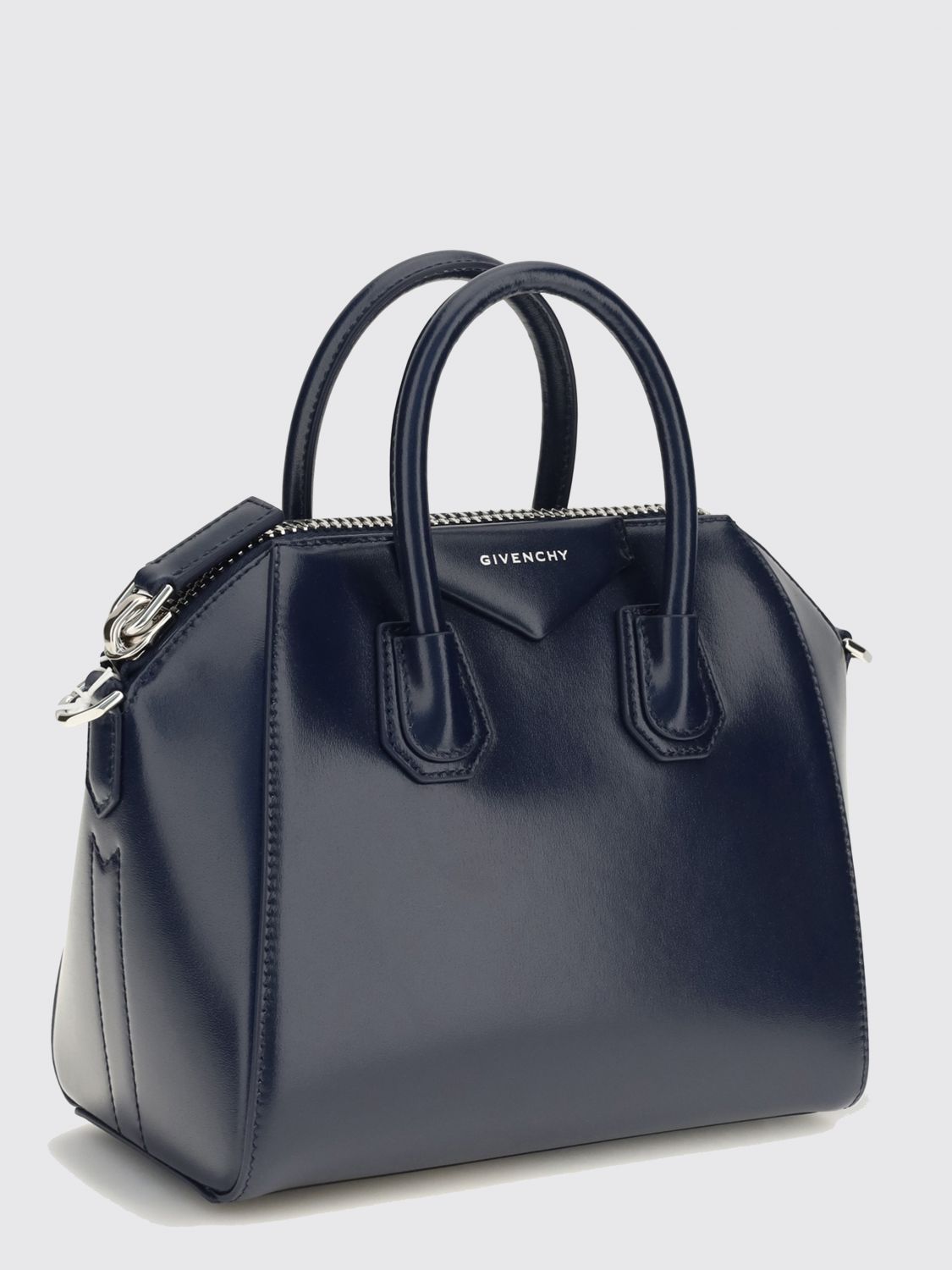 antigona mini bag in smooth calf leather with shoulder strap