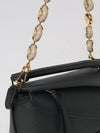 donut bag strap in acetate and metal with engraved logo