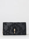 bettina embroidered lace mini bag with chain strap