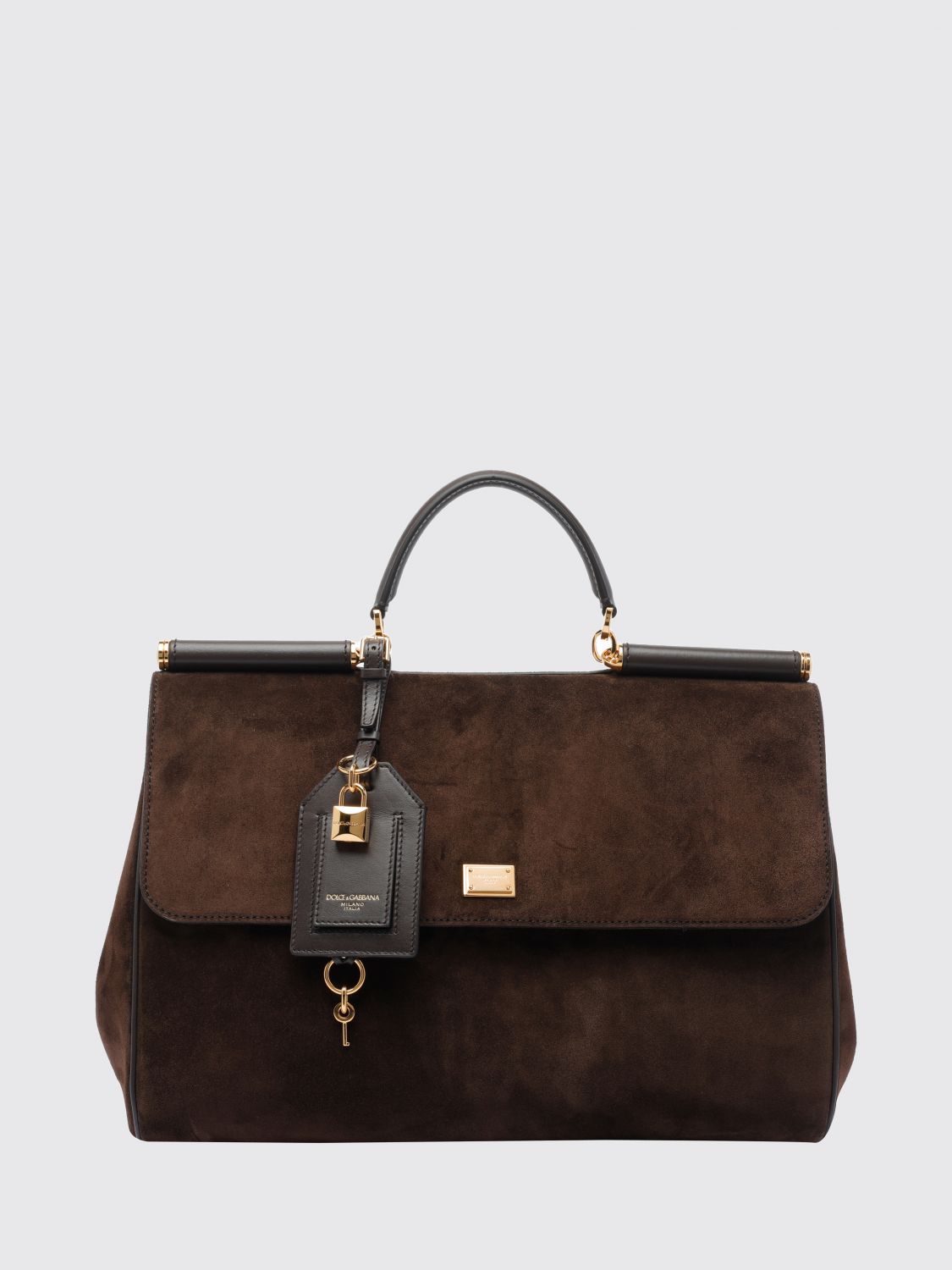 my sicily suede handbag with charm