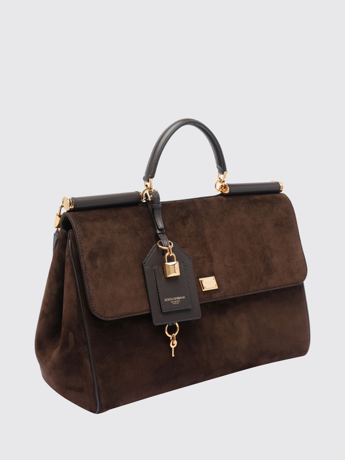 my sicily suede handbag with charm