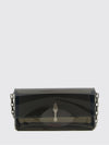 bettina pvc mini crossbody bag with metallic logo