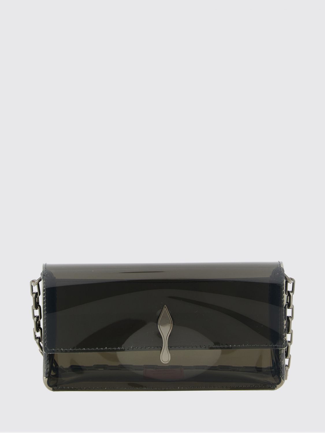 bettina pvc mini crossbody bag with metallic logo