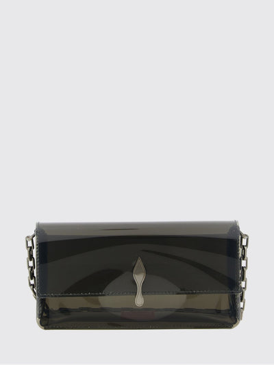 bettina pvc mini crossbody bag with metallic logo