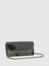 bettina pvc mini crossbody bag with metallic logo