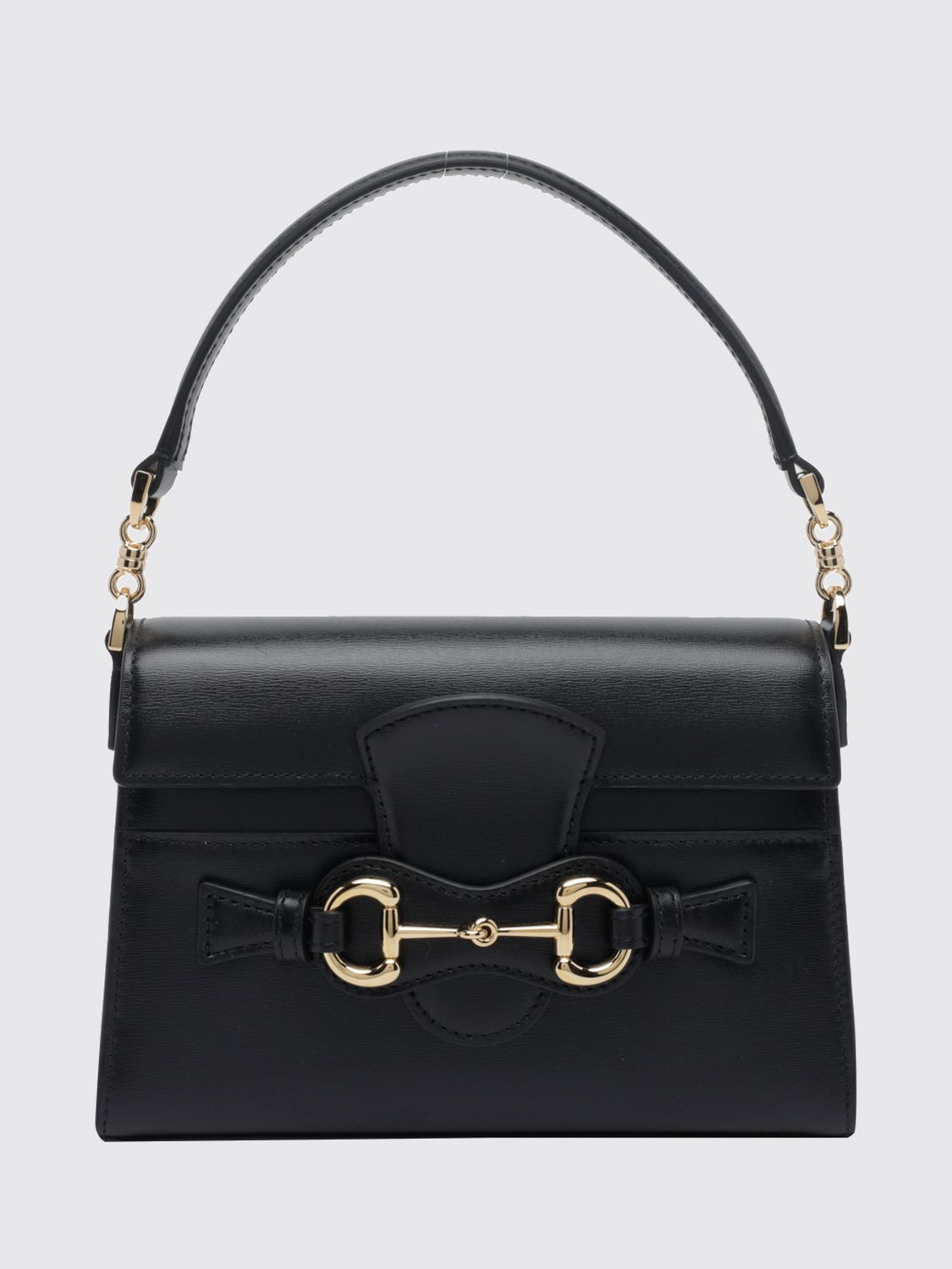 horsebit duomo smooth calf leather mini handbag with logo detail