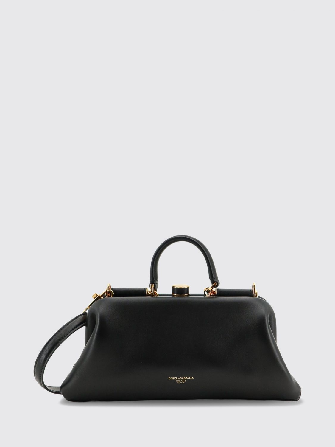 grandma nappa leather handbag with tubular handle