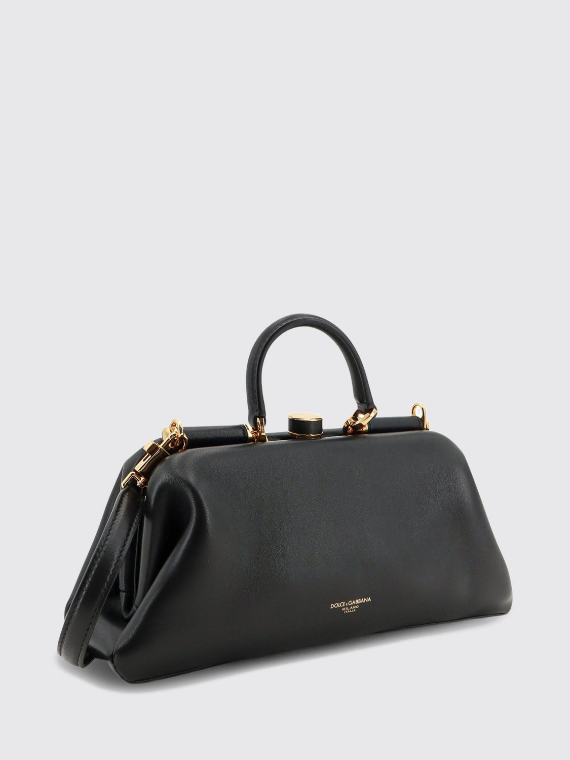 grandma nappa leather handbag with tubular handle