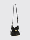 sphynx ruched lambskin mini bag with adjustable handle