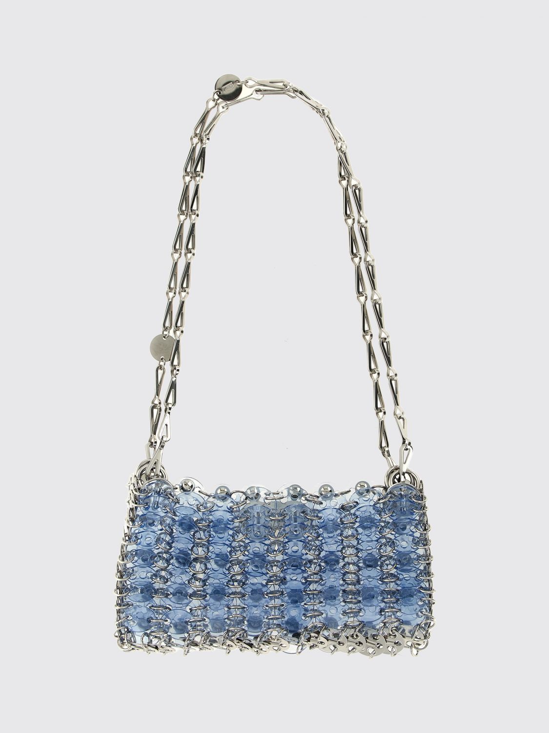 1969 nano shoulder bag in resin and metal mesh