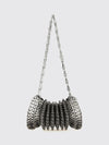 iconic chain 1969 bag in steel metal mesh with magnetic closure
