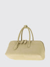 delta handbag in nubuck with double handle and logo charm