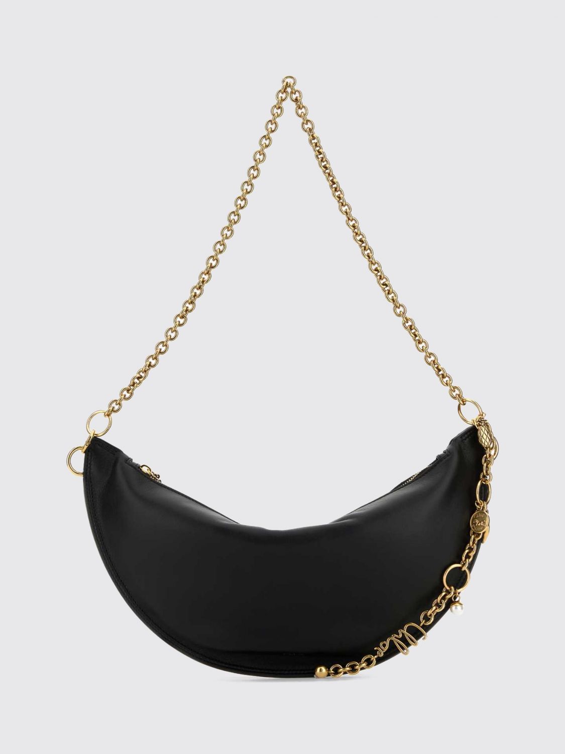 chloé icons hobo bag in lambskin with metal mesh handle