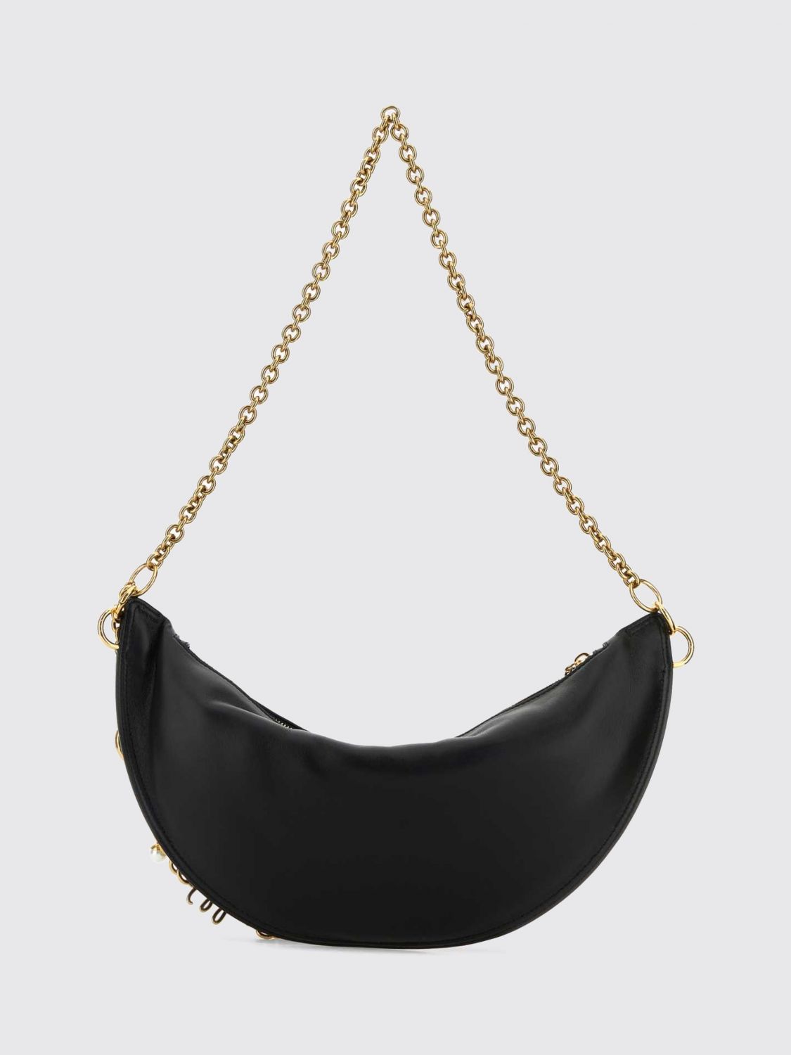 chloé icons hobo bag in lambskin with metal mesh handle