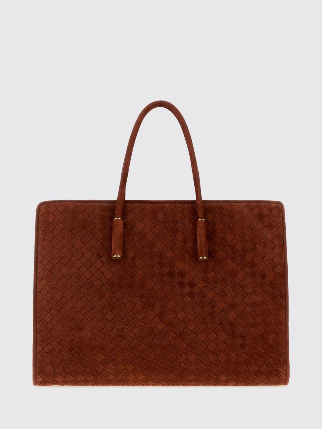 barbara woven suede leather shoulder bag