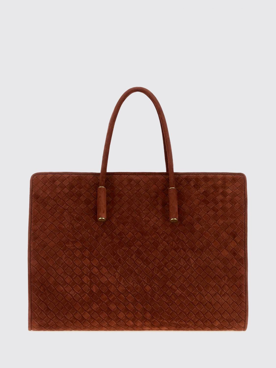barbara woven suede leather shoulder bag