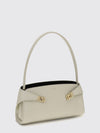 hug east-west leather shoulder bag with gancini buckle