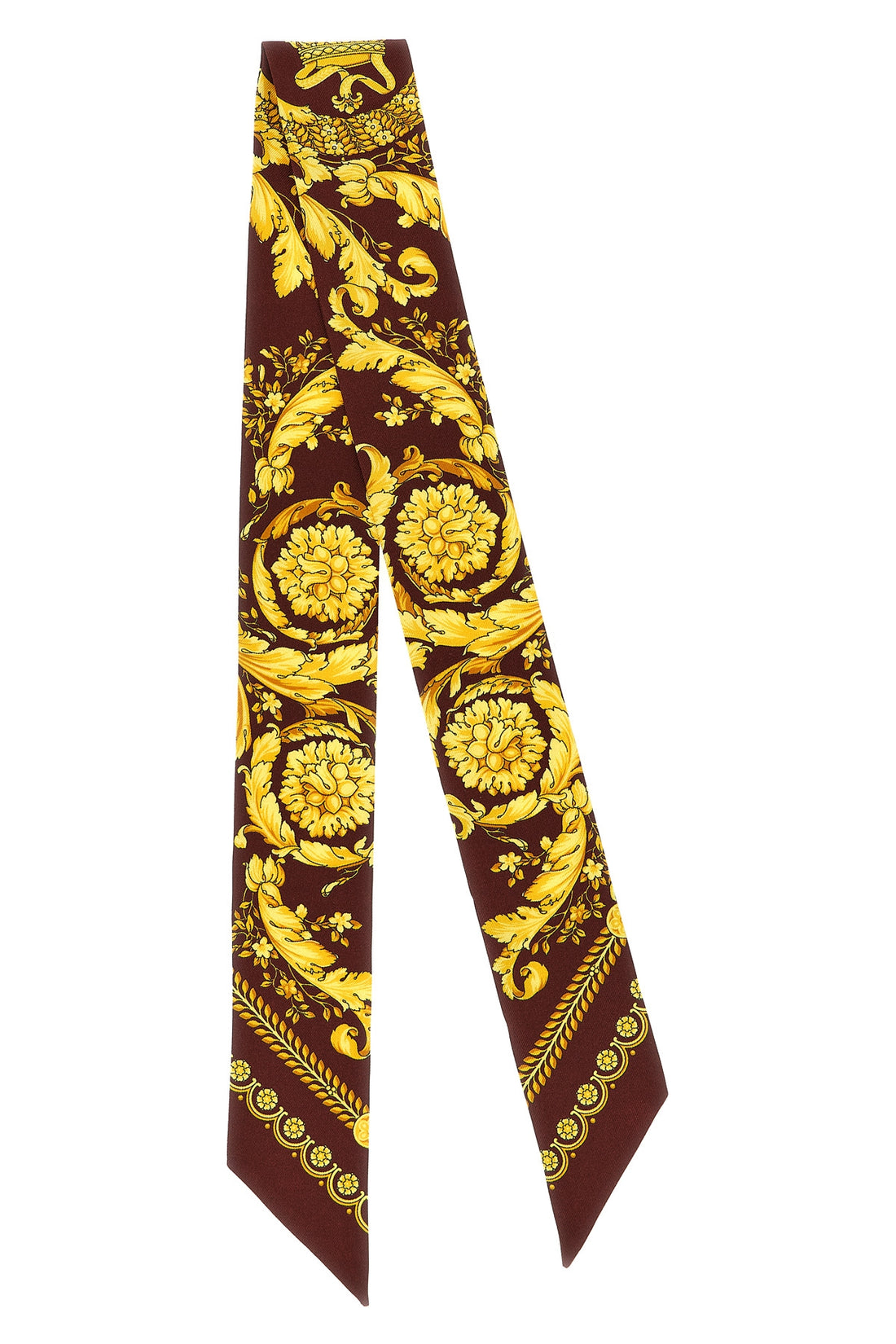 VERSACE OS bandeau in silk twill