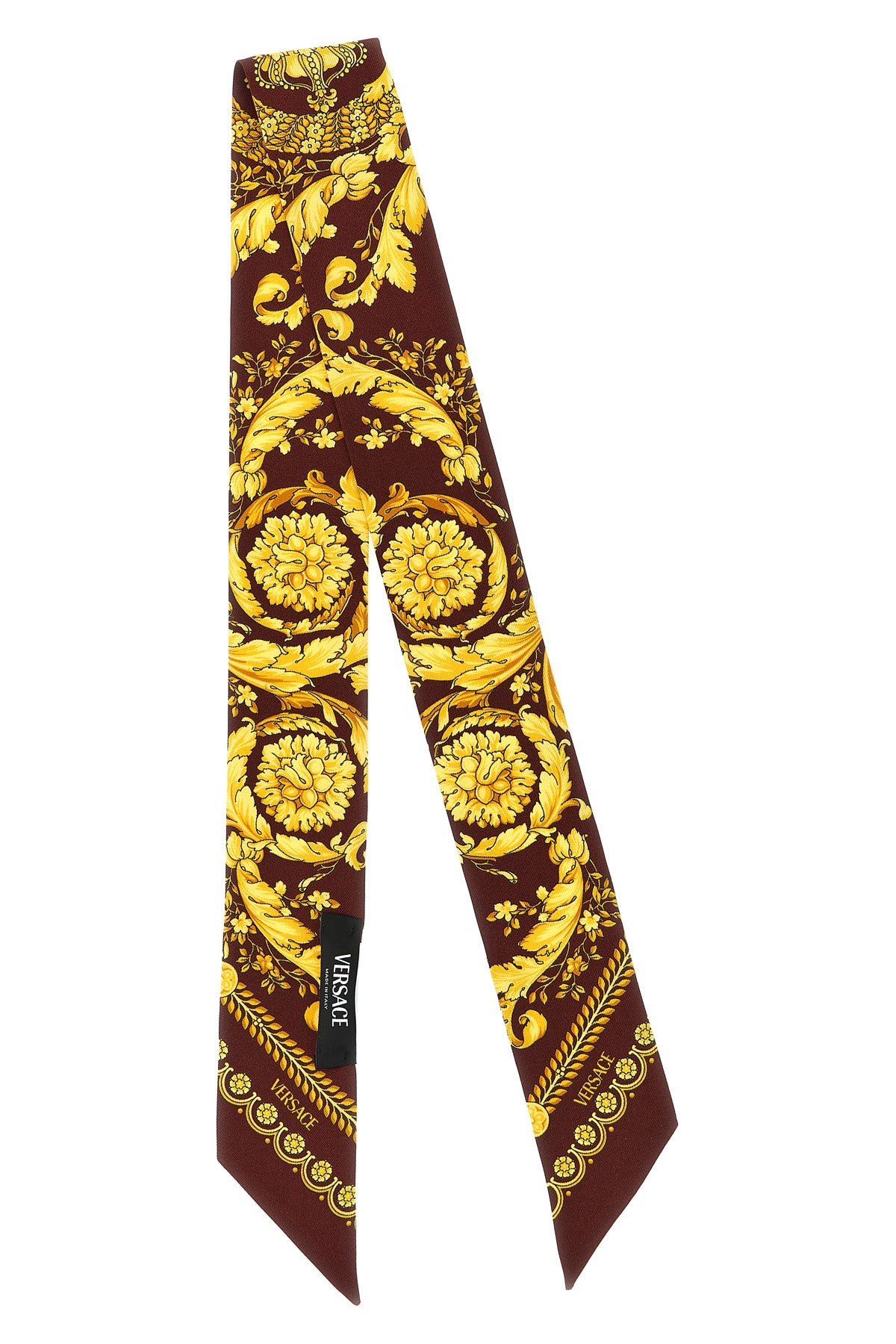 bandeau in silk twill