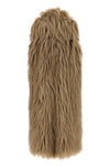 ice long vest in long-haired faux fur