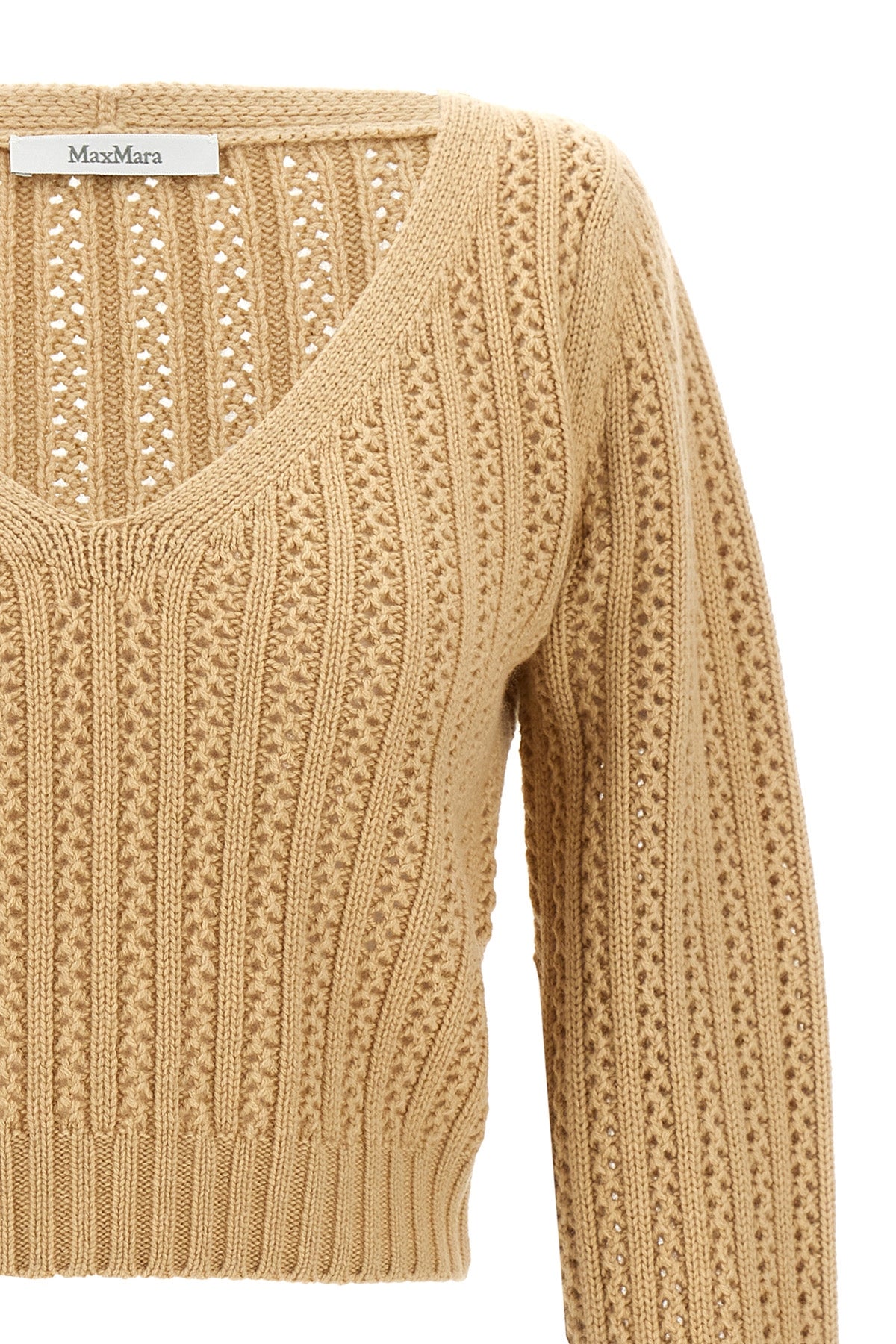 ifrem cropped wool and cashmere sweater