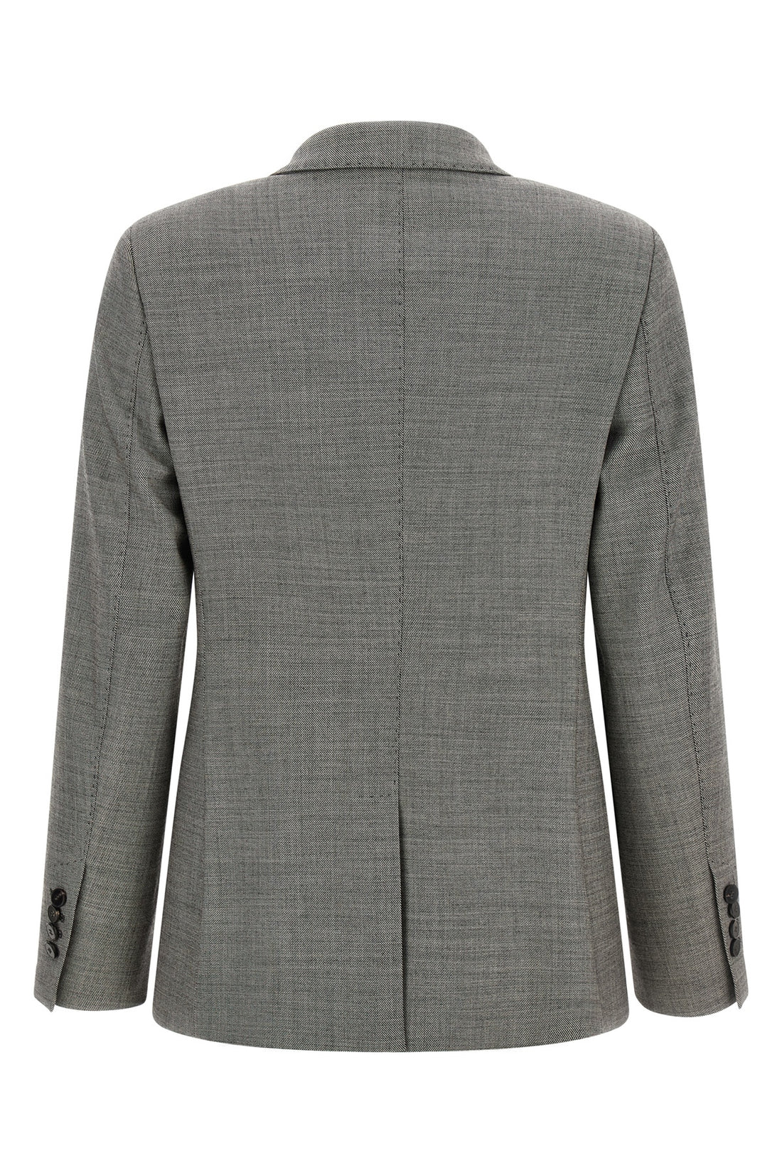 ALBERTO BIANI 40 alberto biani double-breasted grey grisaille blazer defines the codes of contemp