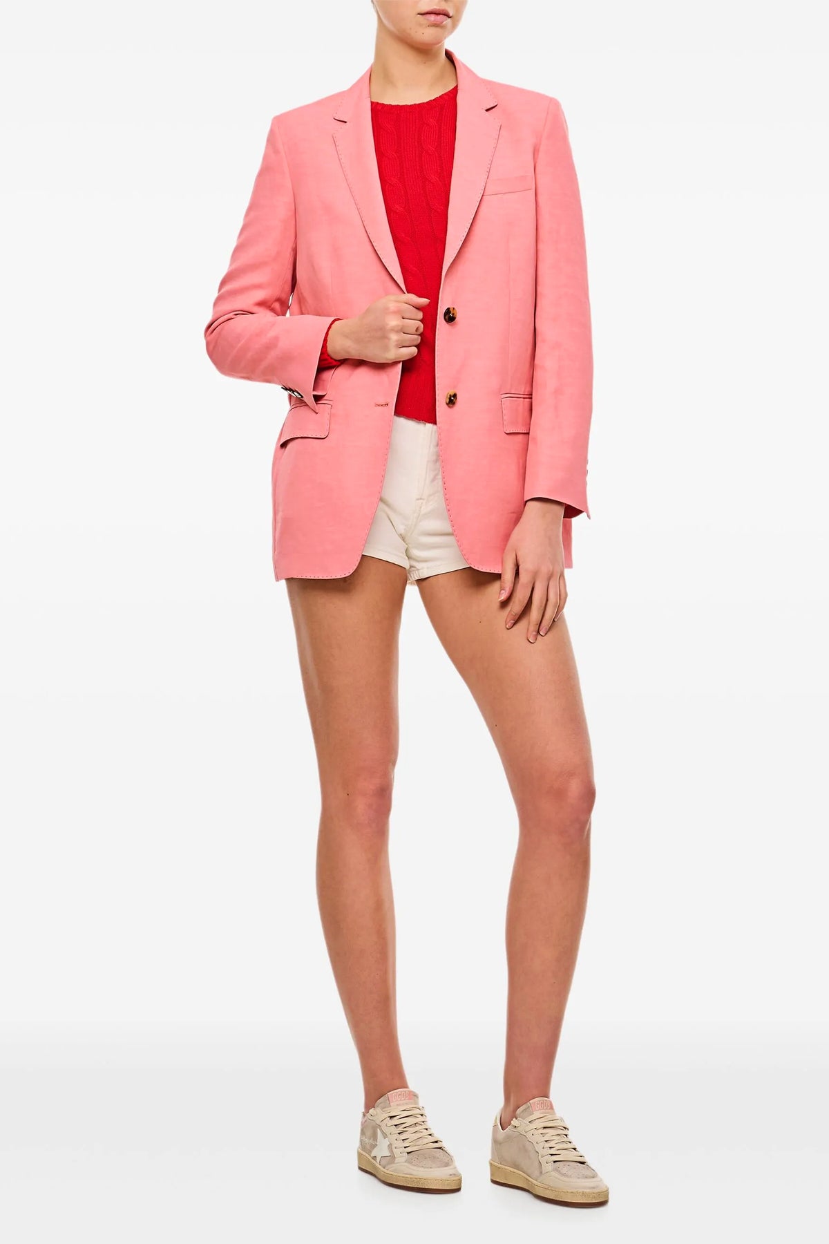 america blazer in unlined linen blend
