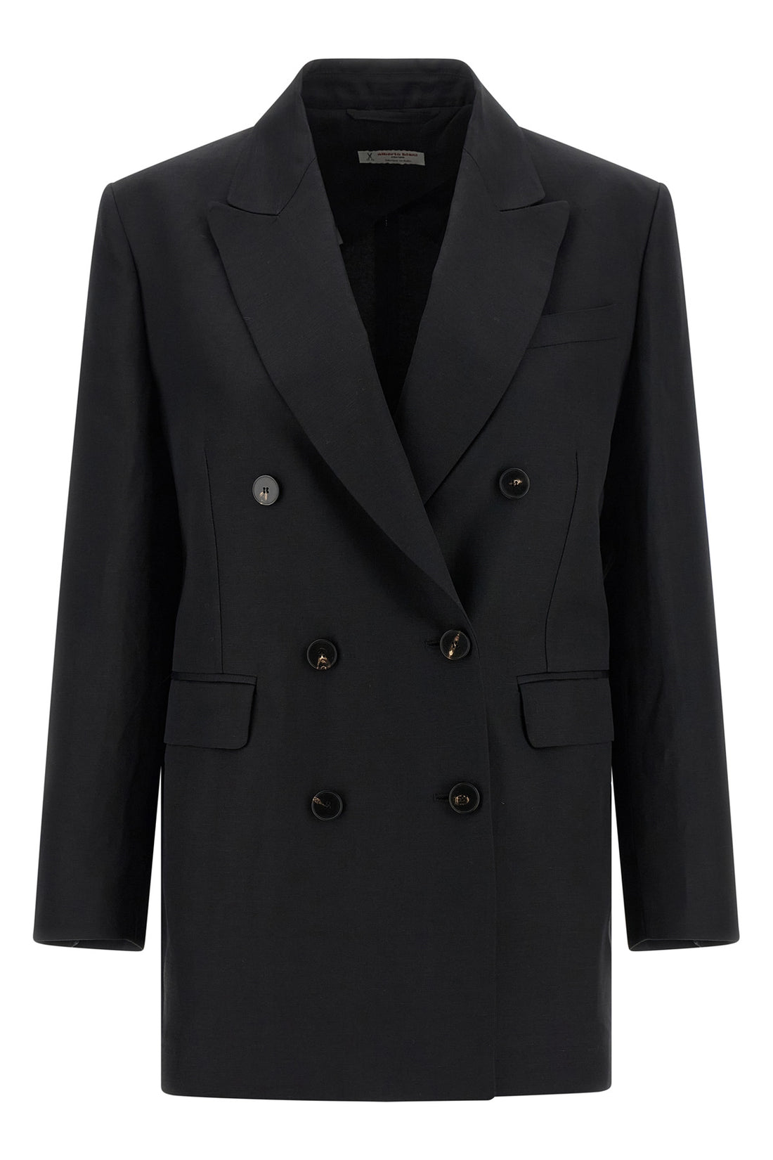 ALBERTO BIANI 38 double-breasted blazer in viscose and linen blend